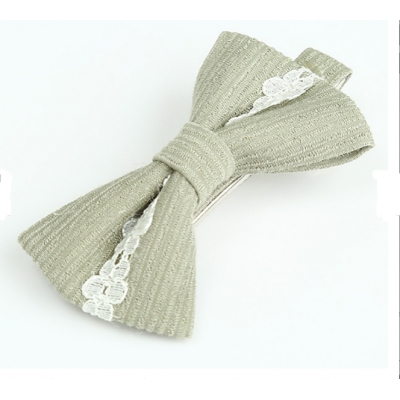 Factory price customized fabric lace margin hair clip